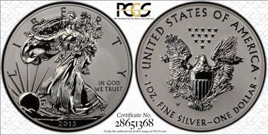 2013-W $1 Reverse Proof West Point Mint Set PR70