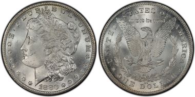 1880-CC $1 8/7 Reverse of 1878 MS65