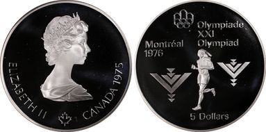 1975 $5 Marathon PR68DCAM