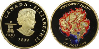 2009 $75 Olympics-Spirit PR69DCAM