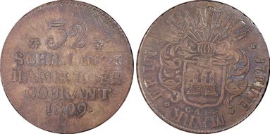 1809-CAIG 32 Shil AU58