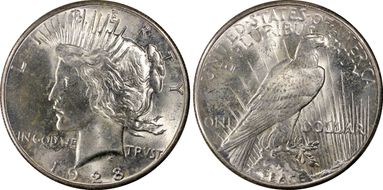 1928 $1 MS64+