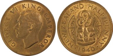 1940 1/2D MS64RB