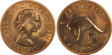 1959 Y. (p) 1D PR65RD