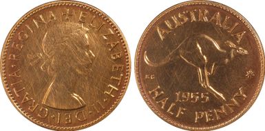 1955(p) 1/2D No Dot PR61RD
