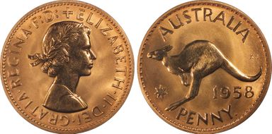 1958 Y. (p) 1D PR65RD