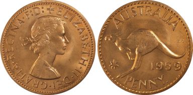 1959 Y. (p) 1D PR65RD