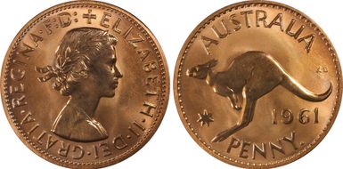 1961 Y. (p) 1D PR65RD