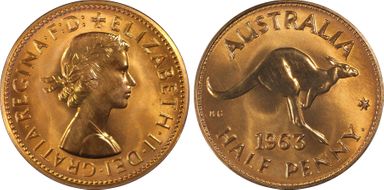 1963 Y. (p) 1/2D PR66RD