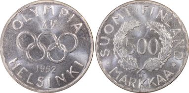 1952-H 500 Mar Olympic Games MS65