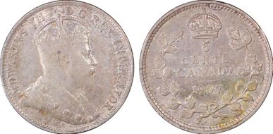 1907 5C Narrow Date XF40