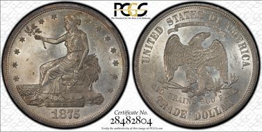 1875 T$1 TDV-08, Type I/I MS60