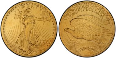 1908 $20 Motto, Matte PR66