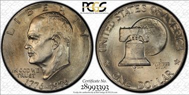 1976-D $1 Type 2 MS65