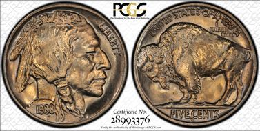 1938-D 5C Buffalo MS67