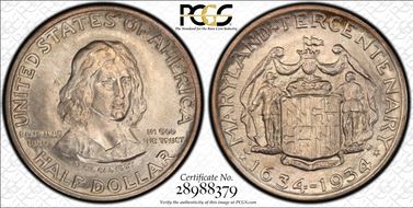 1934 50C Maryland MS66