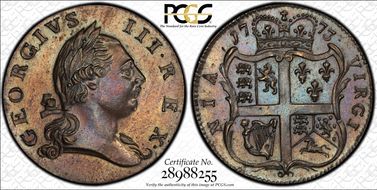 1773 VA 1/2P No Period MS64BN