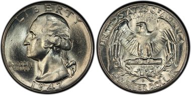 1947-D 25C MS67+