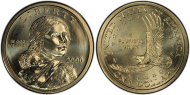 2000-P SAC$1 "Cheerios", FS-902 Prototype Reverse MS67