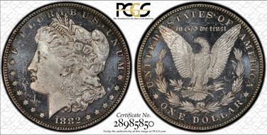 1882 $1 MS63+ DMPL