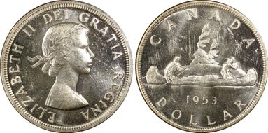 1953 S$1 Strap, SWL MS63