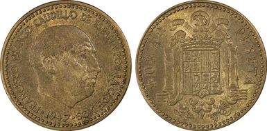 1947 Peseta (1949) MS63