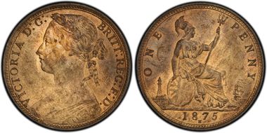 1875-H 1D S-3955 MS64RB