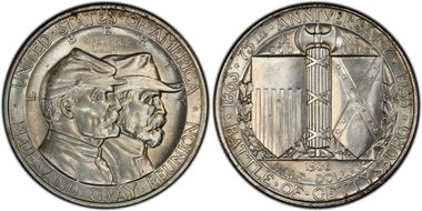 1936 50C Gettysburg MS66
