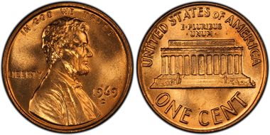 1969-D 1C MS67RD