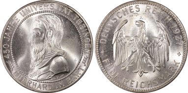 1927-F 5 Mk Tubingen J-329 MS64+