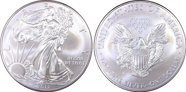 2012-W $1 Burnished Silver Eagle  UNC Set SP69
