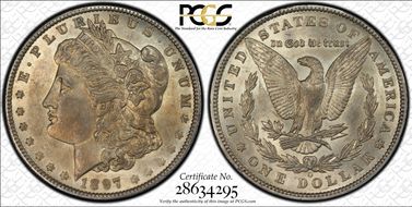 1897-O $1 AU58