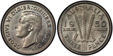 1950(m) 3D KM-44  Ag MS62