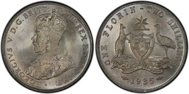 1935(m) Florin MS65+
