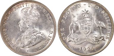 1926(m & sy) Florin MS64