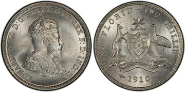 1910 Florin MS64