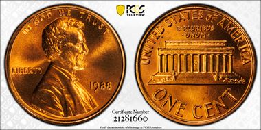 1988 1C MS68RD