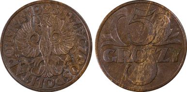 1928(w) 5 Gr MS62RB