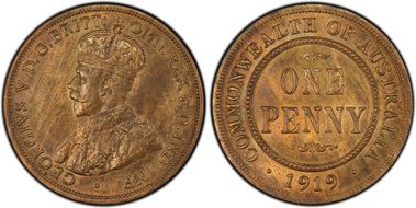 1919 (m) 1D No dots MS63RB