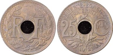 1921 25C Gad-380 F-171 MS63