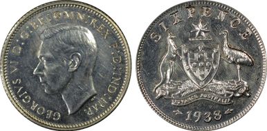 1938(m) 6D KM-38  Ag PR62