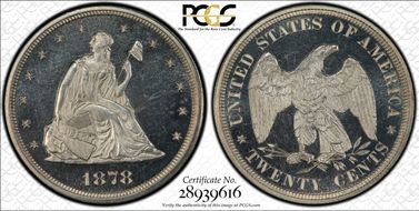 1878 20C PR65CAM