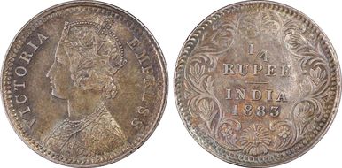 1883-C 1/4 Rup SW-6.270 MS63