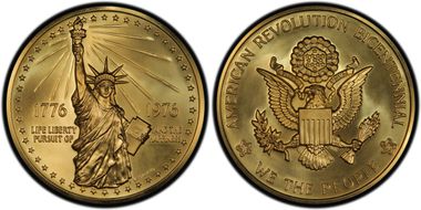 1976 Medal Bicentennial .900 Fine Gold, 13.5oz MS67