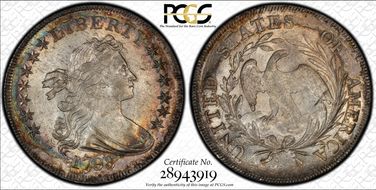 1798 $1 BB-82, Small Eagle MS63