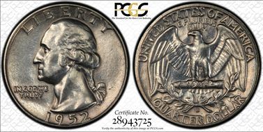 1952-D 25C Large D, FS-501 N1