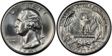 1941-S 25C MS64