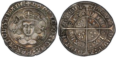 (1430-31) Groat S-1859 Calais AU53