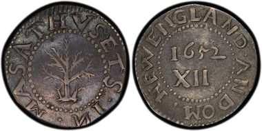 1652 Shilling Oak Tree VF35