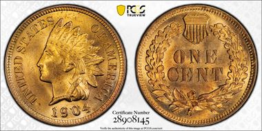 1904 1C MS65RD